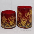 2023 new design custom stock glass candle holder